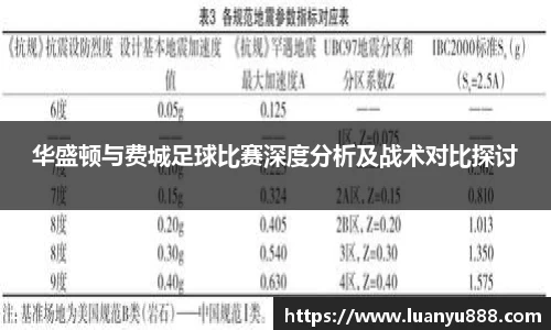 华盛顿与费城足球比赛深度分析及战术对比探讨
